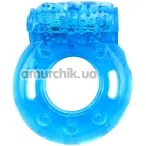 Виброкольцо Get Lock Reusable Cock Ring, голубое - Фото №1