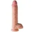 Фаллоимитатор King Cock Plus Dual Density Fat Cock With Balls, 25.4 см телесный - Фото №4