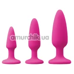 Набір анальних пробок Colours Pleasures Trainer Kit, рожевий - Фото №1