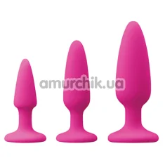Набір анальних пробок Colours Pleasures Trainer Kit, рожевий - Фото №1