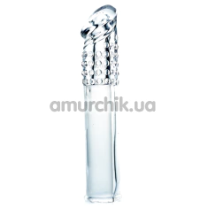 Насадка на пеніс B-Series Perfect Sleeve Soft Penis Extension, прозора - Фото №1