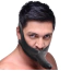 Кляп с фаллоимитатором Master Series Face Fuk Strap On Mouth Gag, черный - Фото №3