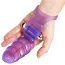 Насадка на палець з вібрацією Frisky Double Finger Banger Vibrating G-Spot Glove, фіолетова - Фото №6