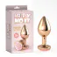 Анальная пробка с розовой розой Matrix Mont Spark Rose Anal Plug S, золотая - Фото №5