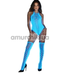 Комплект Star Night Fishnet Glow Set, голубой: боди + чулки - Фото №1