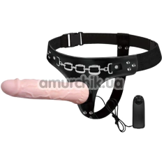 Страпон с вибрацией Jessica Super Belt Strap On Set, телесный - Фото №1