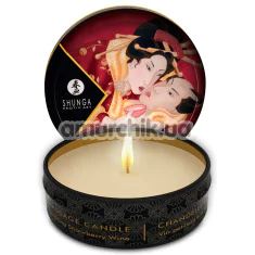 Свічка для масажу Shunga Massage Candle Sparkling Strawberry Wine - полуничне вино, 30 мл - Фото №1