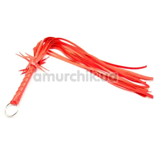 Флогер DS Fetish Flogger With Flower L, червоний
