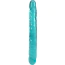 Двуконечный фаллоимитатор Doc Johnson Crystal Jellies Jr. Double Dong 12, бирюзовый - Фото №2