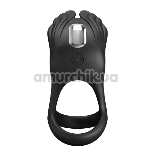 Виброкольцо для члена Pretty Love Vibrant Penis Ring Silas, черное