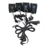 Фиксаторы для рук и ног Punishment 5-Piece Bed Restraints, черные - Фото №2