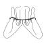 Фіксатори для рук і ніг Easy Toys Wrist And Ankle Bondage Bar, чорні - Фото №5