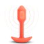 Анальна пробка з вібрацією B-Vibe Vibrating Snug Plug 1, помаранчева - Фото №2