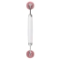 Роликовый массажер Geske Rose Quartz Face & Body Roller 5 in 1, белый - Фото №3