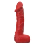 Свічка у вигляді пеніса Pure Bliss Big Juicy Crush - полуниця, червона - Фото №1