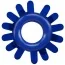 Набор из 4 эрекционных колец Get Lock Cock Rings Set, синий - Фото №3