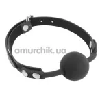 Кляп Fetish Tentation Silicone Gag Ball, черный - Фото №1