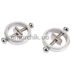 Зажимы для сосков Sins Inquisition Teeth Bite Nipple Clamps, серебряные - Фото №1