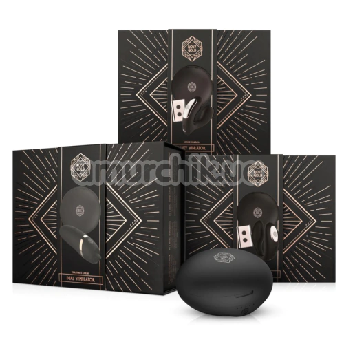 Клиторальный вибратор Rosy Gold Nouveau Vibrating & Licking Dual Stimulator, черный