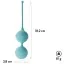 Вагінальні кульки Lyra Alpha Kegel Balls, бірюзові - Фото №2