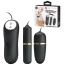 Набір віброяєць з електростимуляцією Pretty Love Double Vibro Bullet, чорний - Фото №9