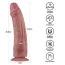 Вібратор Lovetoy Dual Density Power Cock 10.5, коричневий - Фото №11
