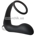 Анальная пробка с вибрацией и эрекционным кольцом Fantasstic Vibrating Anal Plug With Cockring, черная - Фото №1