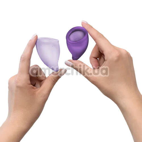 Набір з 2 менструальних чаш Fun Factory Fun Cup Explore Kit, фіолетовий