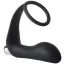 Анальна пробка з вібрацією і ерекційним кільцем Fantasstic Vibrating Anal Plug With Cockring, чорна - Фото №1