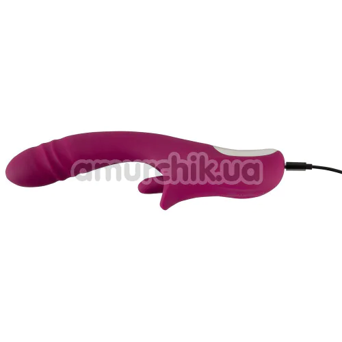 Вібратор з поштовхами Javida Licking & Thrusting Vibrator, рожевий