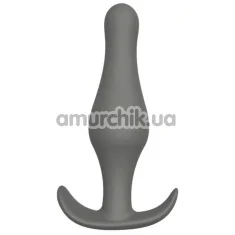 Анальная пробка Cheeky Love Silicone Plug With T-Handle L, серая - Фото №1