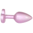 Анальная пробка с прозрачным кристаллом Exclusivity Jewellery Pearl Pink Heart Plug L, розовая - Фото №2