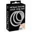 Набор из 3 эрекционных колец Metallic Silicone Cock Ring Set, серебряный - Фото №8