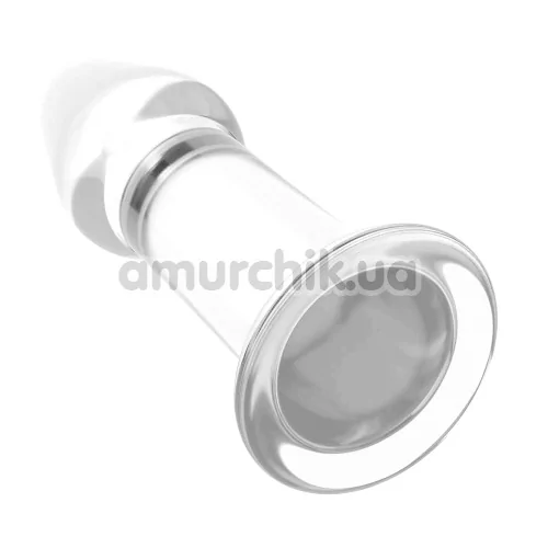 Анальна пробка Love Toy Glass Romance Dildo GS12, прозора