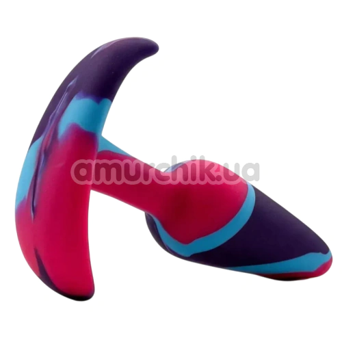 Анальная пробка Alume Silicone Aqua Anchor Plug M, фиолетово-розовая