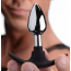 Анальная пробка Master Series Dark Invader Metal And Silicone Anal Plug S, черная - Фото №4