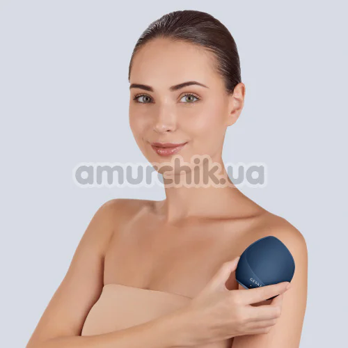 Ультразвуковая щетка для тела Geske Sonic Body Brush 7 in 1, темно-синяя