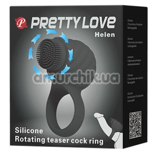 Віброкільце Pretty Love Helen, чорне