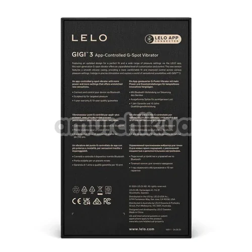 Вибратор Lelo Gigi 3 Powder Blue (Лело Джиджи 3 Паудер Блю), синий