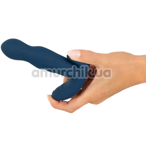 Вибростимулятор простаты с ротацией Anos Finest Butt Wear RC Rotating Prostate Plug With Vibration, синий