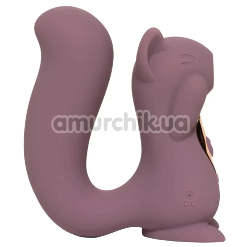 Симулятор орального сексу для жінок з вібрацією Sweet Em Velvet Lure Sneaky Squirrel, фіолетовий