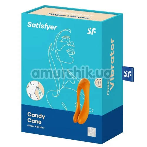 Вибратор Satisfyer Candy Cane, оранжевый