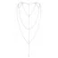 Прикраса для тіла Bijoux Indiscrets The Magnifique Collection Back and Cleavage Chain, срібна - Фото №1