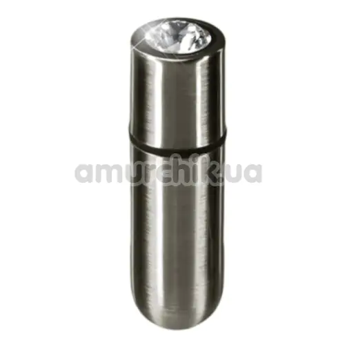 Віброкуля First-Class Bullet With Key Chain Pouch, сіра - Фото №1