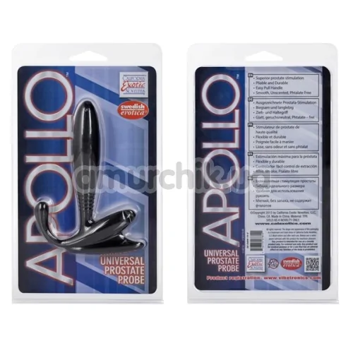Стимулятор простаты для мужчин Apollo Universal Prostate Probe, черный