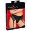 Трусики для страпона з підв'язками для панчіх Bad Kitty Thong With O-Ring, чорні - Фото №7