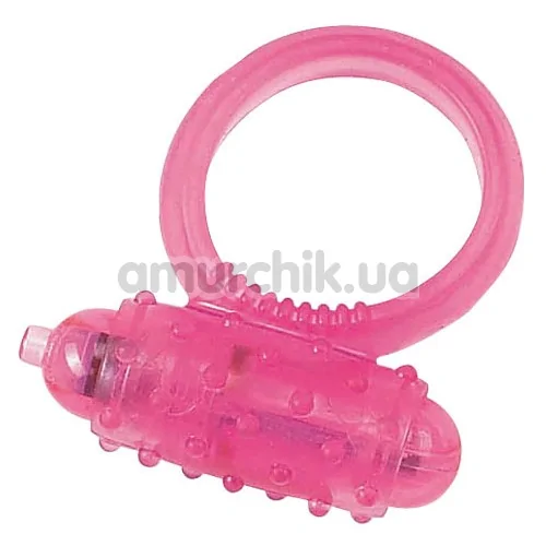 Виброкольцо Silicone Soft Cock Ring Vibro розовое - Фото №1