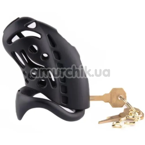Пояс верности с электростимуляцией Lockink Sevanda Nautilus Estim Remote Control Chastity Cage, черный