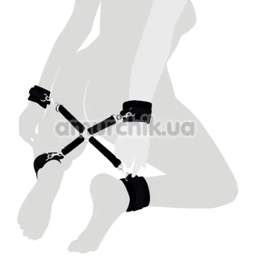 Ремінці для фіксаторів Art of Sex 4 Way Connector, чорні