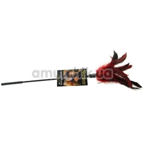 Пёрышко для ласк Sportsheets Starburst Feather Body Tickler, красное